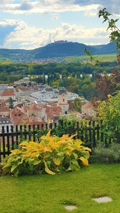 Blick Ueber Krems Mit Gartenpavillon Экстерьер фото